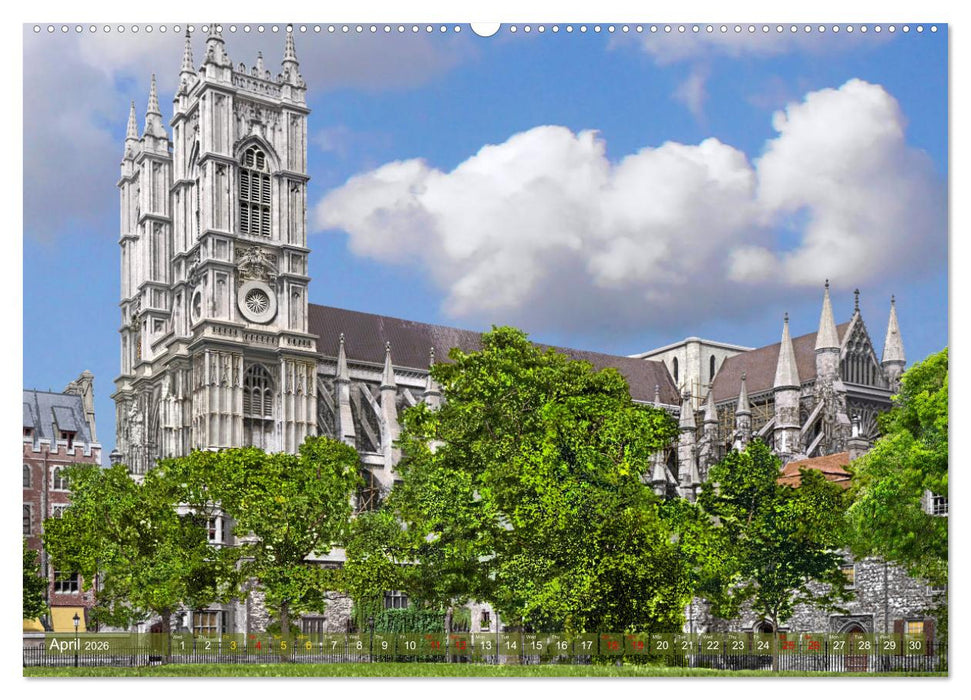 London around 1890-1900 - photos restored and colourised (CALVENDO Premium-Calendar 2026)