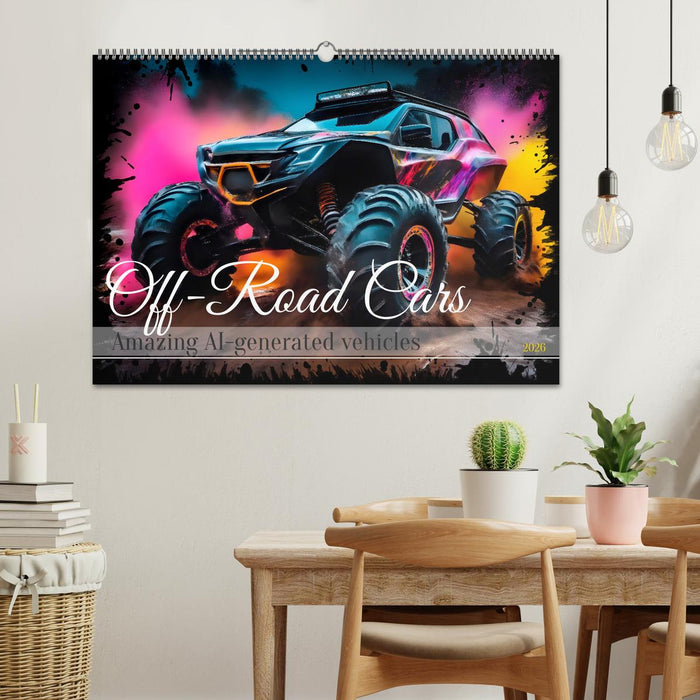 OFF-ROAD CARS Amazing AI-generated vehicles (CALVENDO Monthly Calendar 2026)