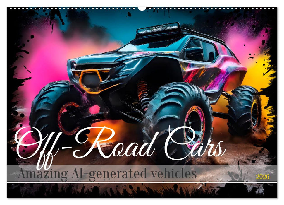 OFF-ROAD CARS Amazing AI-generated vehicles (CALVENDO Monthly Calendar 2026)