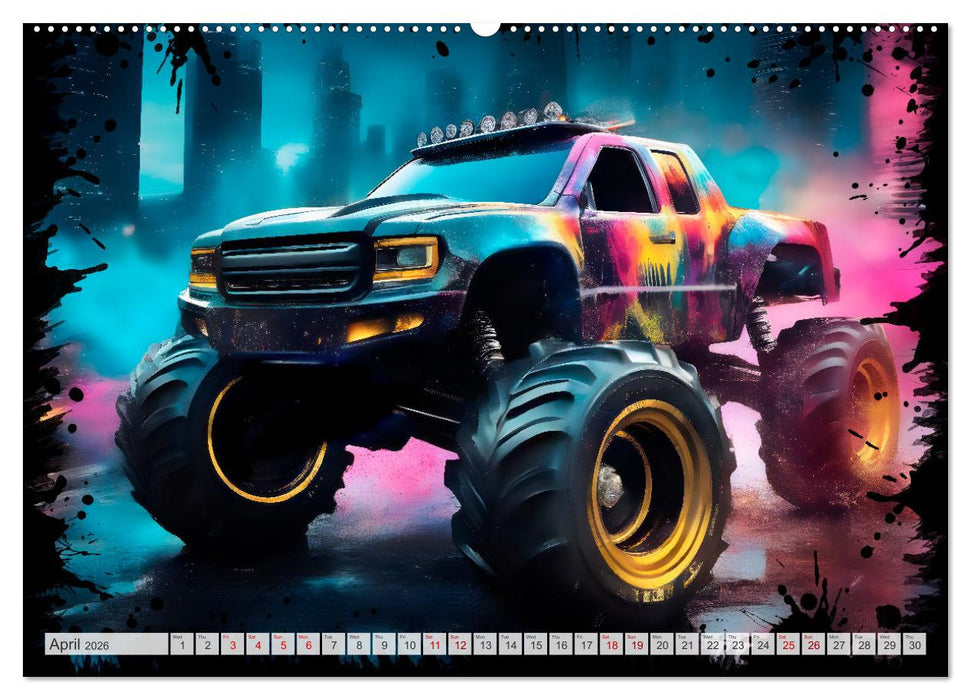 OFF-ROAD CARS Amazing AI-generated vehicles (CALVENDO Monthly Calendar 2026)