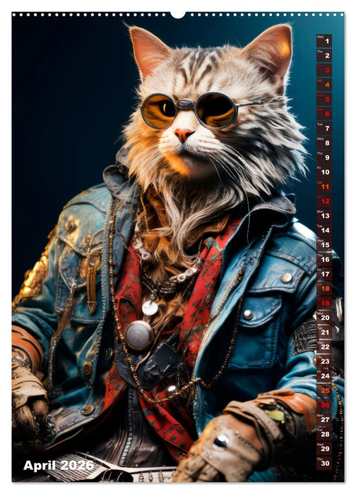 Stylish cats (CALVENDO Premium-Calendar 2026)