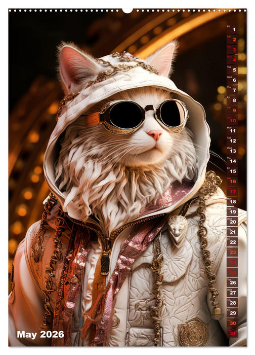 Stylish cats (CALVENDO Premium-Calendar 2026)