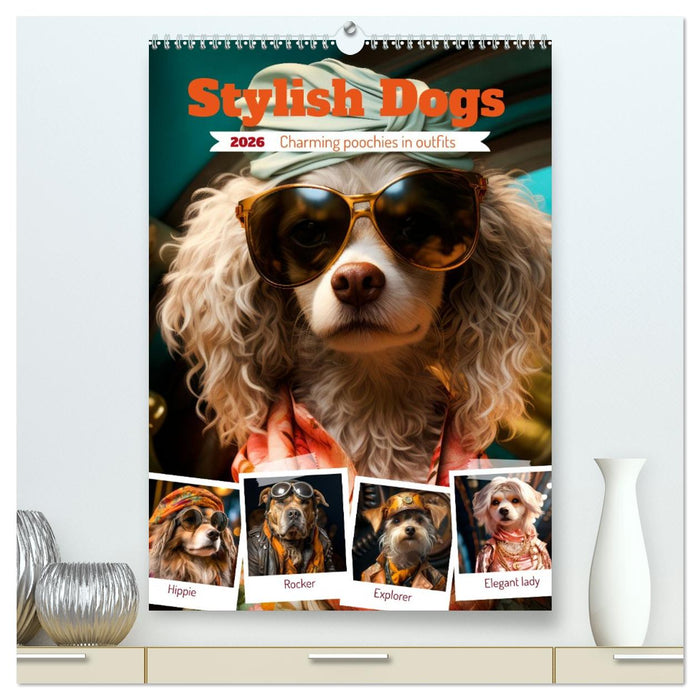 Stylish Dogs (CALVENDO Premium-Calendar 2026)