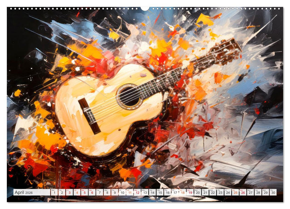 Musical Instruments CHARMING MODERN PRESENTATION (CALVENDO Premium-Calendar 2026)