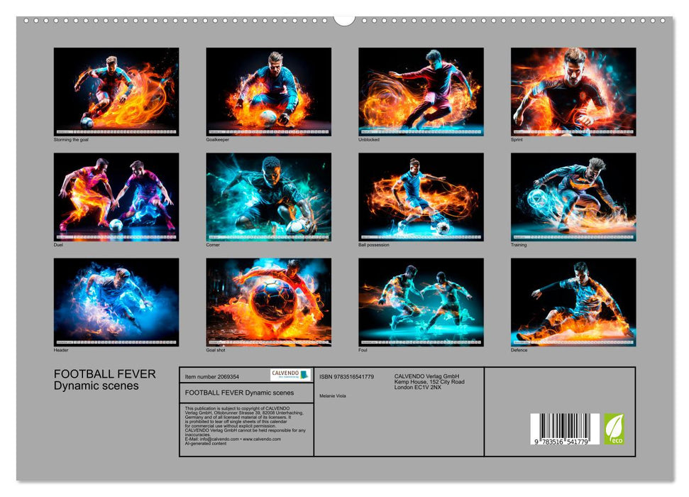FOOTBALL FEVER Dynamic scenes (CALVENDO Premium-Calendar 2026)