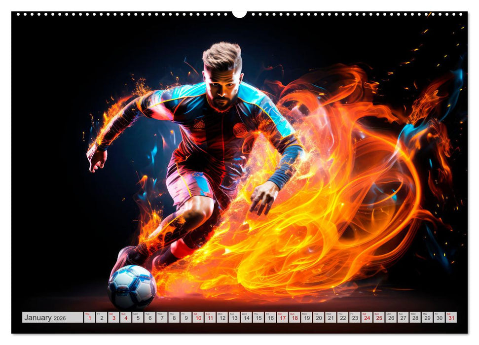 FOOTBALL FEVER Dynamic scenes (CALVENDO Premium-Calendar 2026)