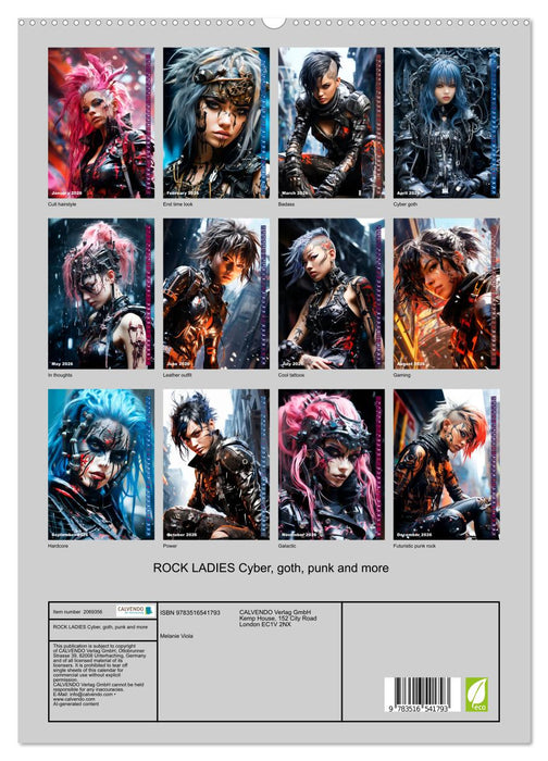 ROCK LADIES Cyber, goth, punk and more (CALVENDO Premium-Calendar 2026)