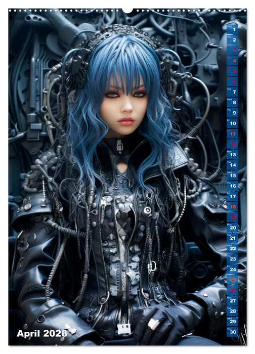 ROCK LADIES Cyber, goth, punk and more (CALVENDO Premium-Calendar 2026)
