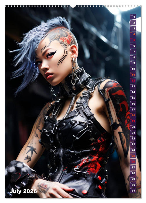 ROCK LADIES Cyber, goth, punk and more (CALVENDO Premium-Calendar 2026)