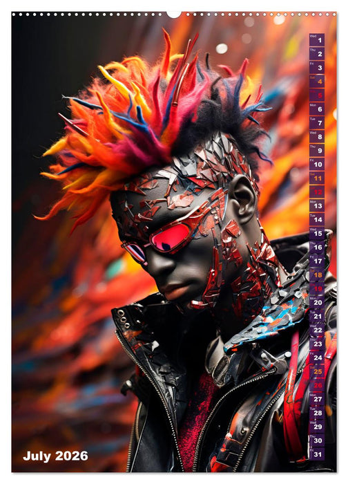 CYBERPUNK Cool guys (CALVENDO Premium-Calendar 2026)