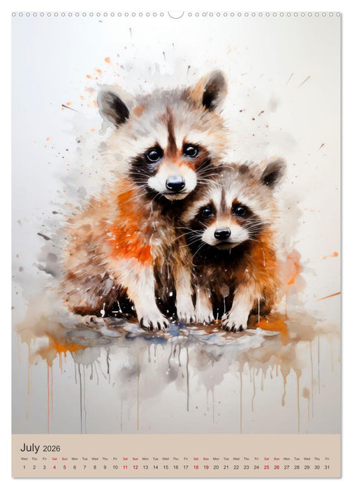 Cute animal families (CALVENDO Premium-Calendar 2026)