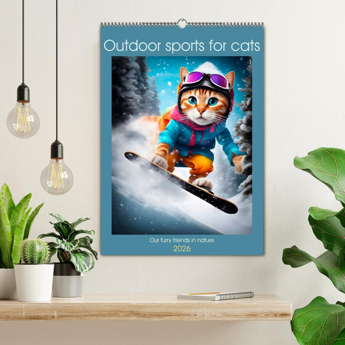 Outdoor sports for cats (CALVENDO Monthly Calendar 2026)