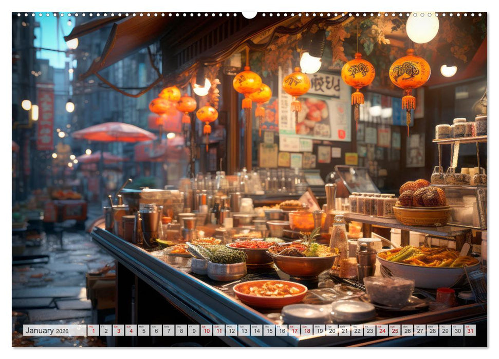STREET FOOD Impressions around the world (CALVENDO Premium-Calendar 2026)