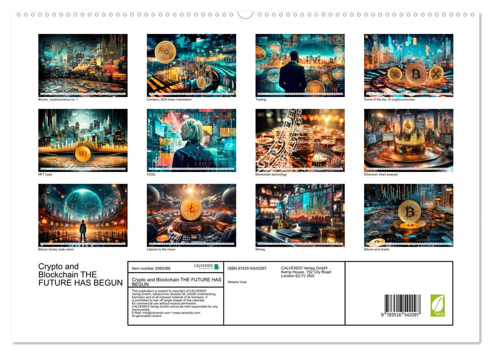 Crypto and Blockchain THE FUTURE HAS BEGUN (CALVENDO Premium-Calendar 2026)