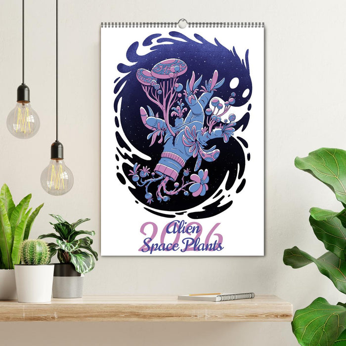 Alien Space Plants (CALVENDO Monthly Calendar 2026)