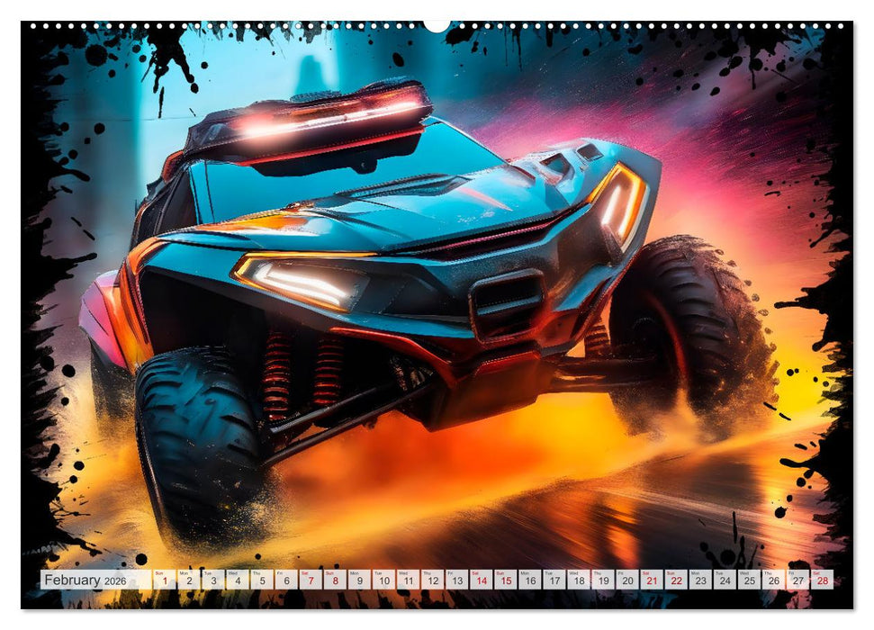 OFF-ROAD CARS Amazing AI-generated vehicles (CALVENDO Premium-Calendar 2026)