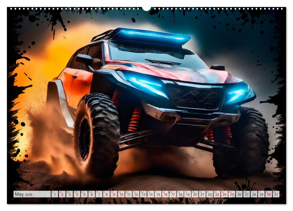 OFF-ROAD CARS Amazing AI-generated vehicles (CALVENDO Premium-Calendar 2026)