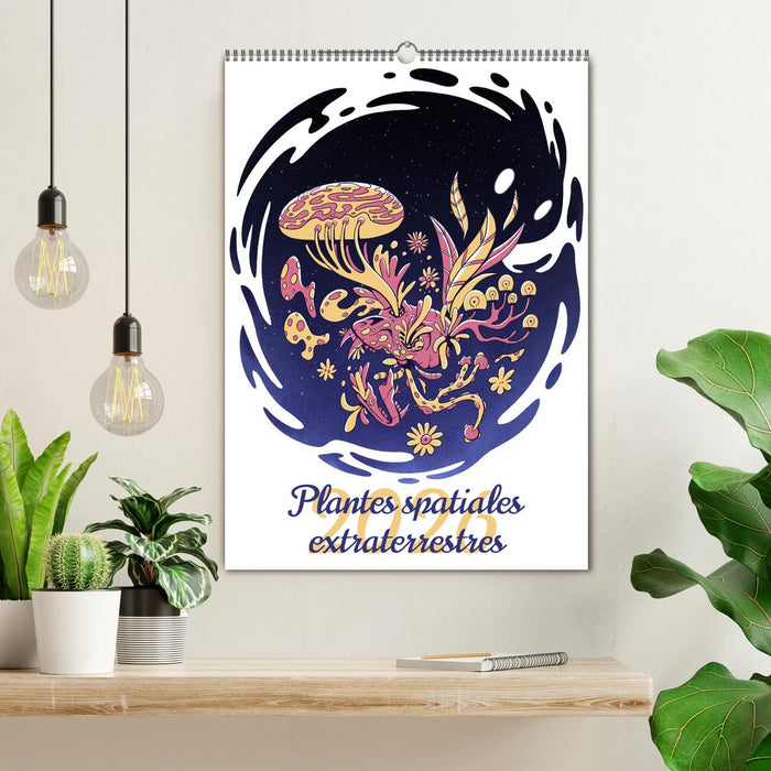 Plantes spatiales extraterrestres (CALVENDO Calendrier mensuel 2026)