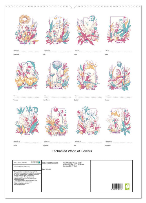 Enchanted World of Flowers (CALVENDO Monthly Calendar 2026)