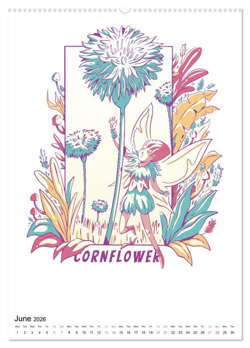 Enchanted World of Flowers (CALVENDO Monthly Calendar 2026)