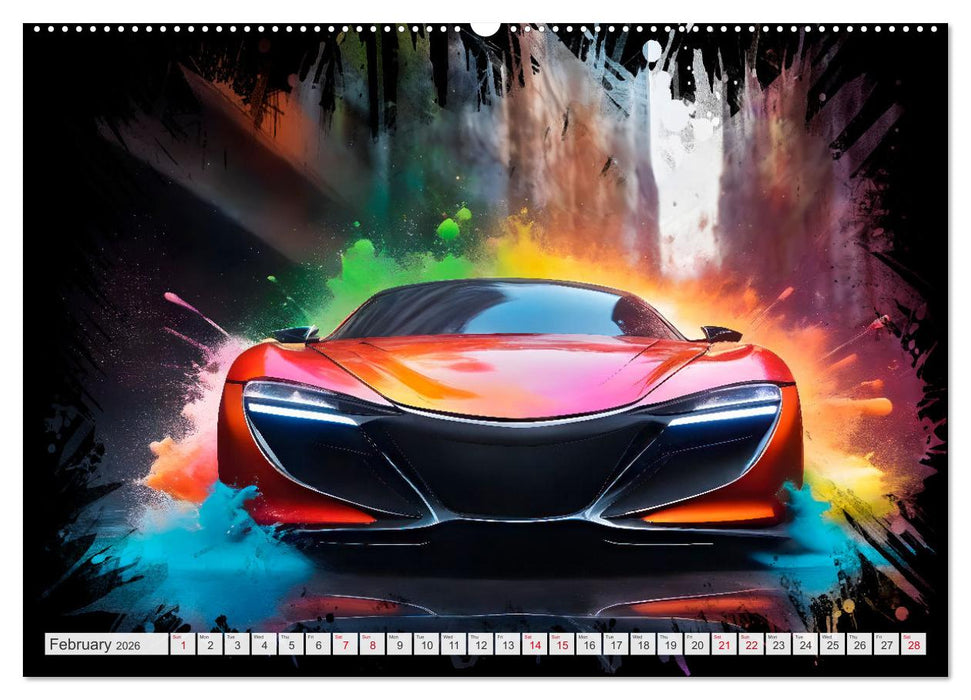 COOL SPORTSCARS Breathtaking AI-generated speedsters (CALVENDO Premium-Calendar 2026)