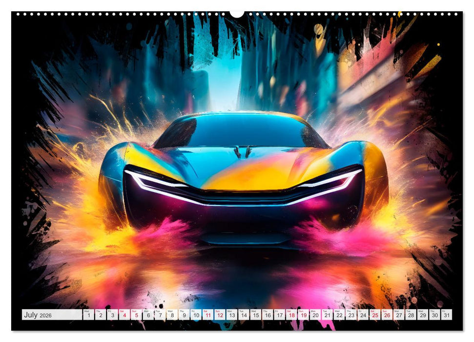 COOL SPORTSCARS Breathtaking AI-generated speedsters (CALVENDO Premium-Calendar 2026)