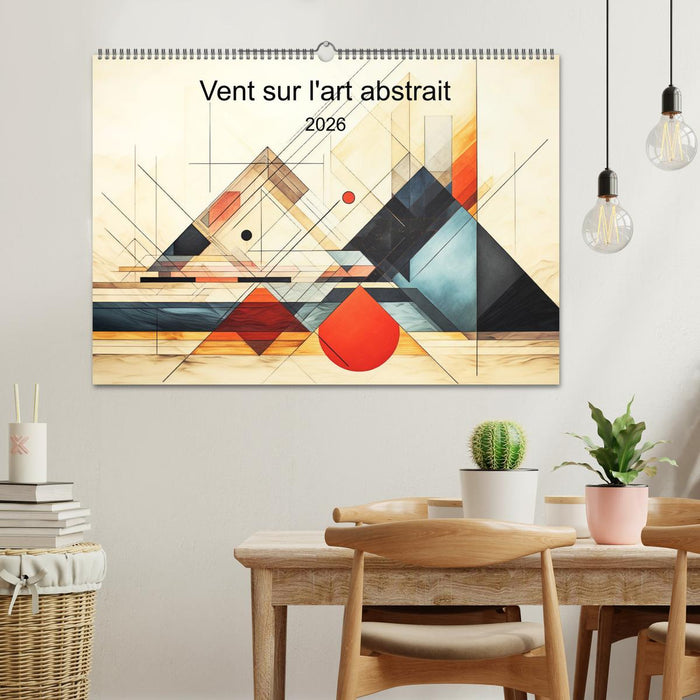 Vent sur l'art abstrait (CALVENDO Calendrier mensuel 2026)