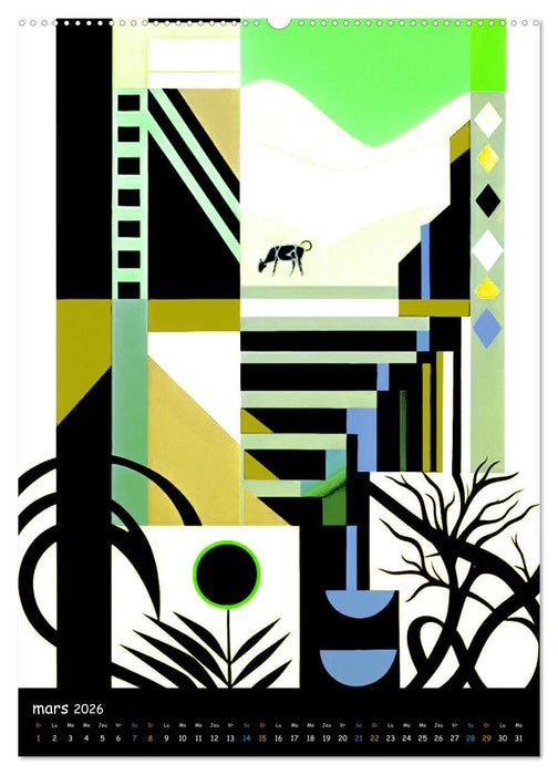 L'esprit africain (CALVENDO Calendrier mensuel 2026)