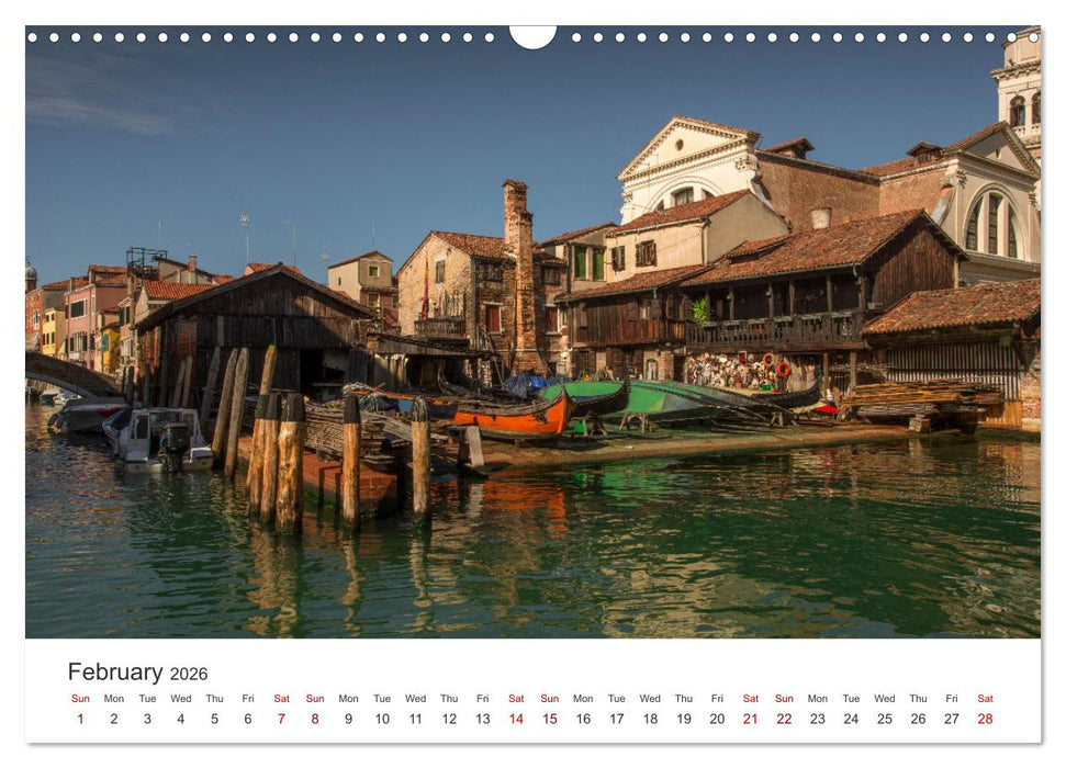 Romantic colors in Venice (CALVENDO Monthly Calendar 2026)