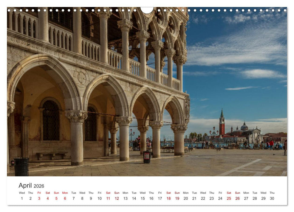 Romantic colors in Venice (CALVENDO Monthly Calendar 2026)