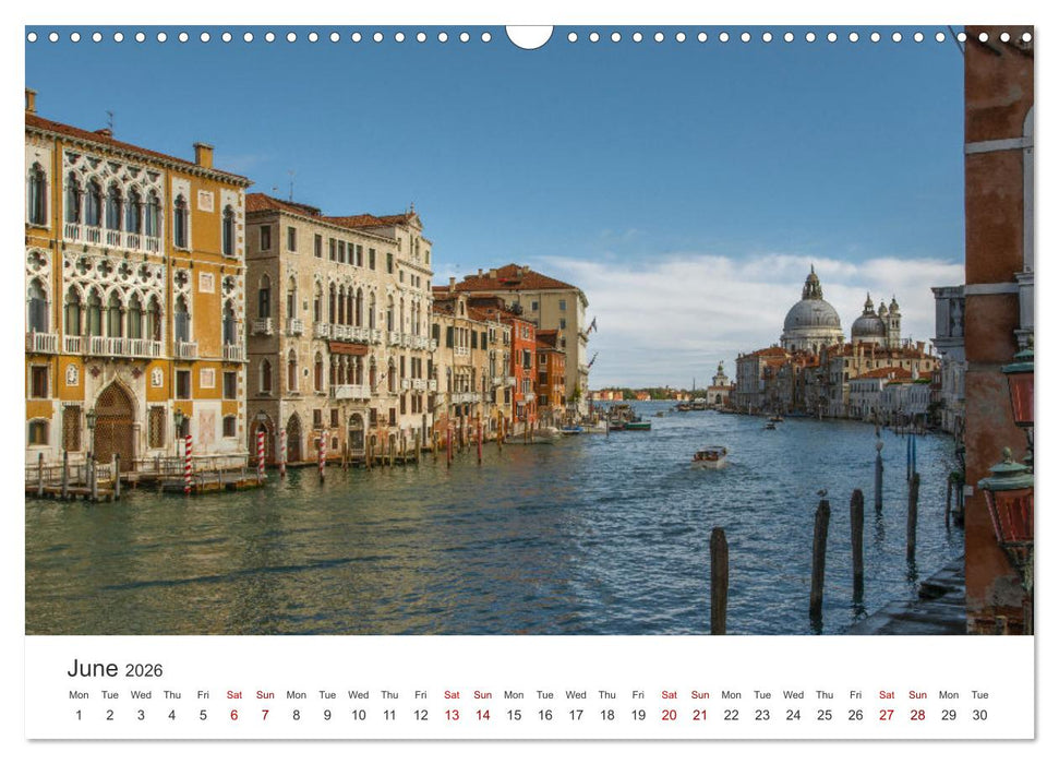 Romantic colors in Venice (CALVENDO Monthly Calendar 2026)