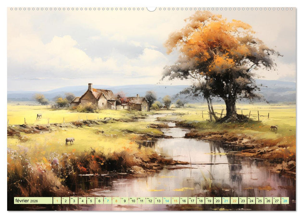 Une vie à la campagne (CALVENDO Calendrier mensuel 2026)
