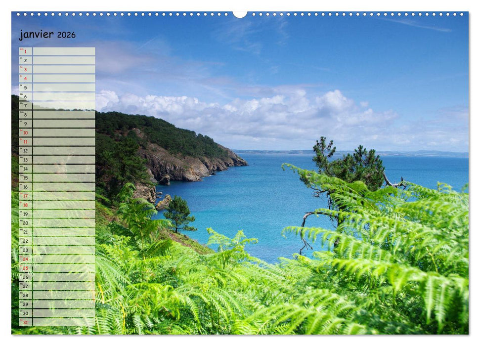 FINISTERE La pointe du bout du monde (CALVENDO Calendrier mensuel 2026)