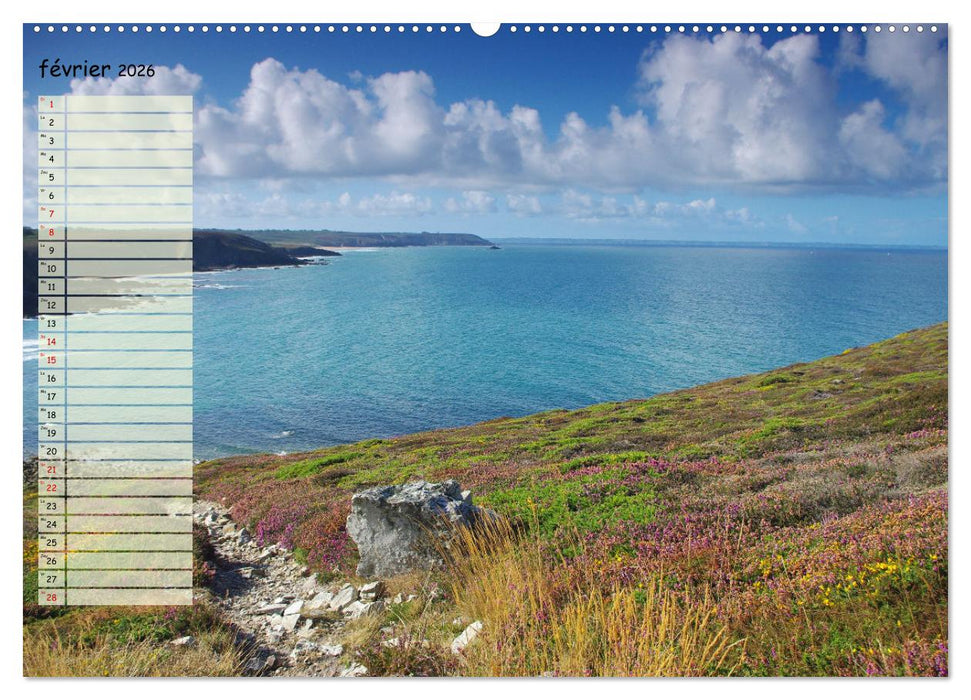 FINISTERE La pointe du bout du monde (CALVENDO Calendrier mensuel 2026)