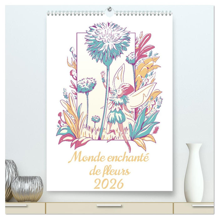 Monde enchanté de fleurs (CALVENDO Calendrier supérieur 2026)