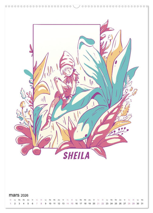 Monde enchanté de fleurs (CALVENDO Calendrier supérieur 2026)