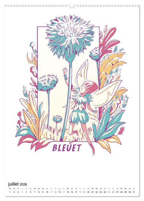 Monde enchanté de fleurs (CALVENDO Calendrier supérieur 2026)