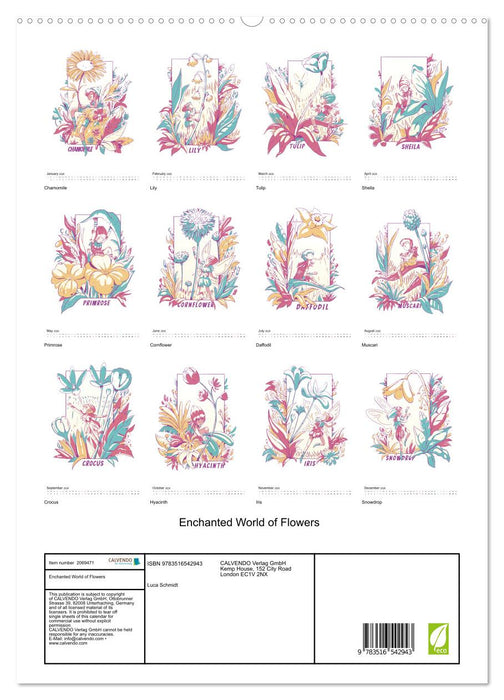 Enchanted World of Flowers (CALVENDO Premium-Calendar 2026)