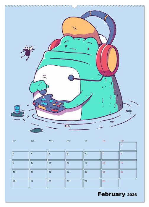 Funny Gamer Animals (CALVENDO Premium-Calendar 2026)