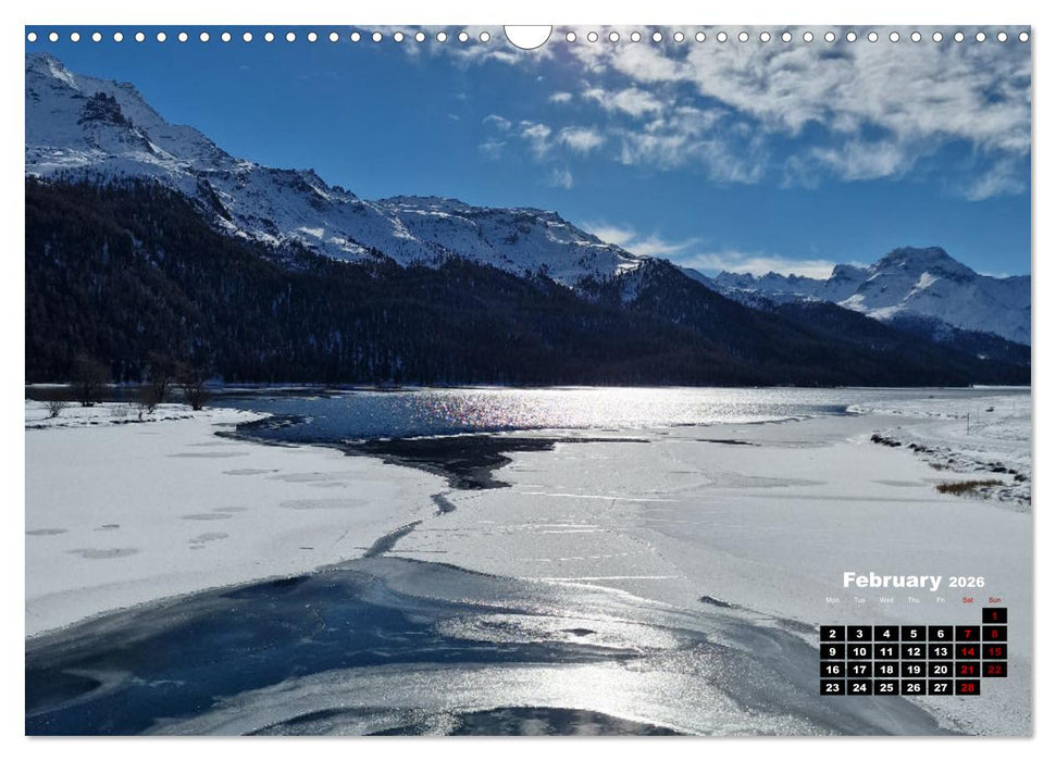 Engadine 2026 - Nature and landscapes (CALVENDO Monthly Calendar 2026)