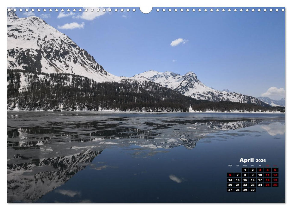 Engadine 2026 - Nature and landscapes (CALVENDO Monthly Calendar 2026)
