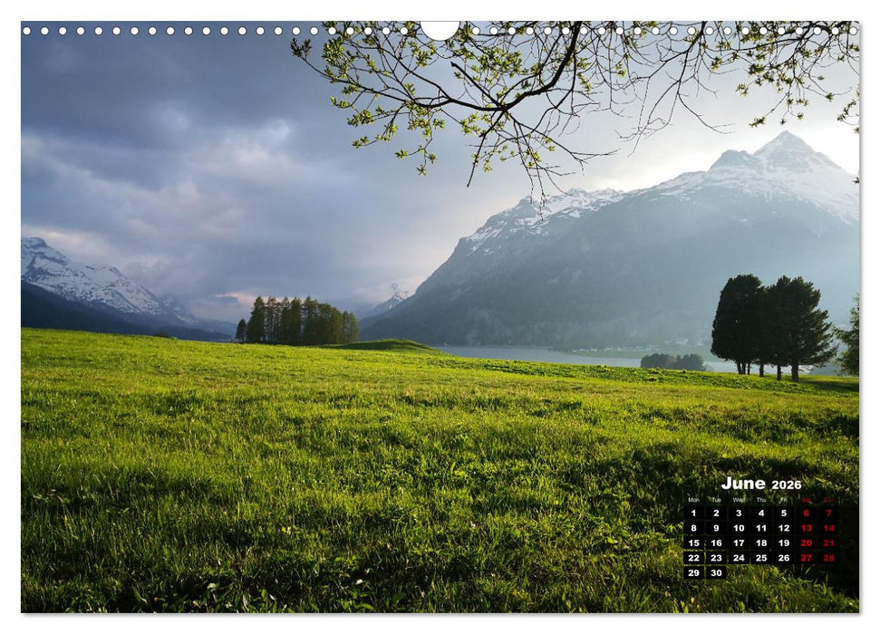 Engadine 2026 - Nature and landscapes (CALVENDO Monthly Calendar 2026)