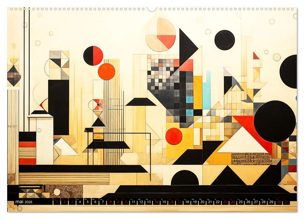 Vent sur l'art abstrait (CALVENDO Calendrier supérieur 2026)