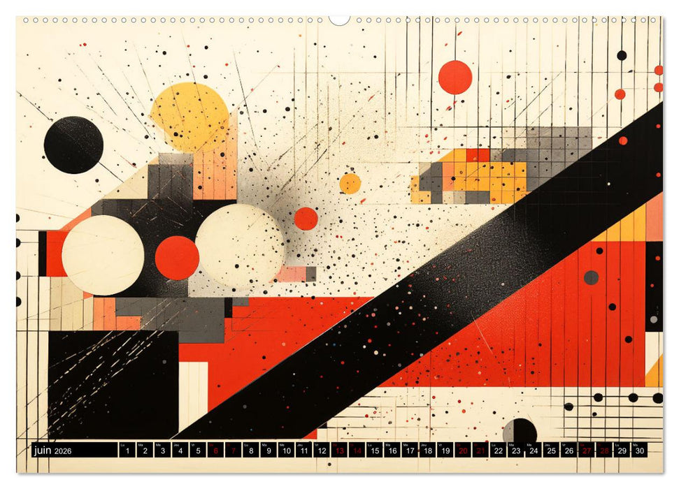 Vent sur l'art abstrait (CALVENDO Calendrier supérieur 2026)