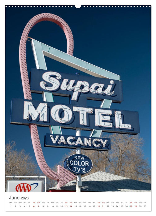 Historic Route 66 Motel (CALVENDO Monthly Calendar 2026)