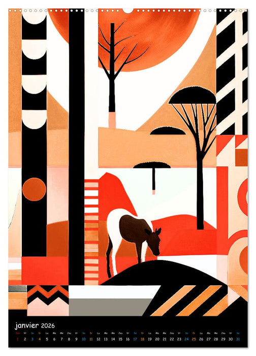 L'esprit africain (CALVENDO Calendrier supérieur 2026)