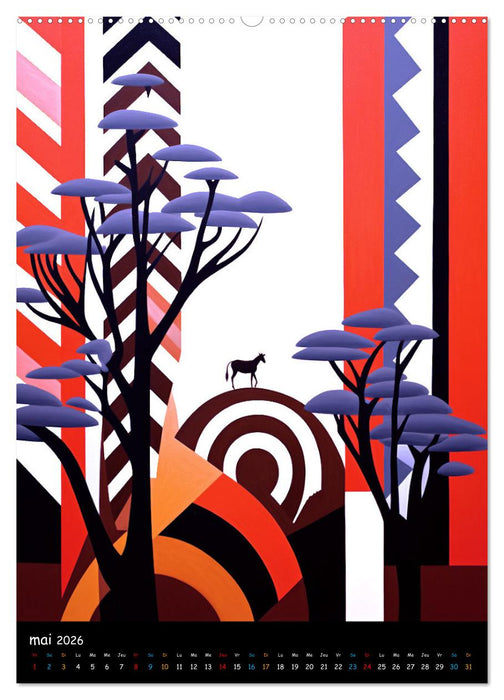 L'esprit africain (CALVENDO Calendrier supérieur 2026)