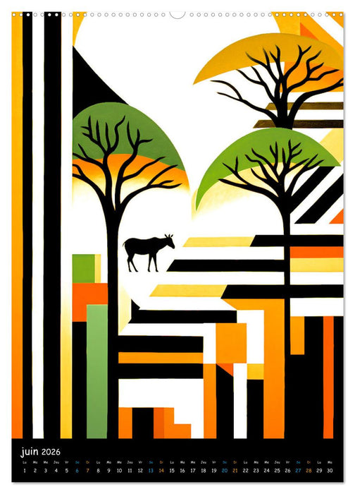 L'esprit africain (CALVENDO Calendrier supérieur 2026)