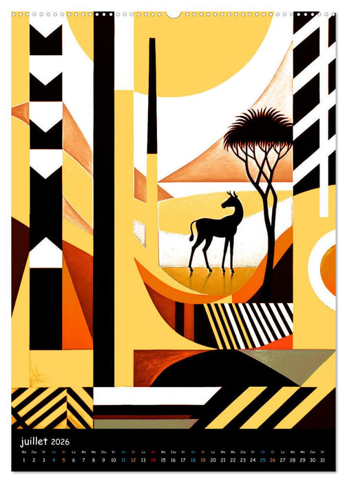 L'esprit africain (CALVENDO Calendrier supérieur 2026)