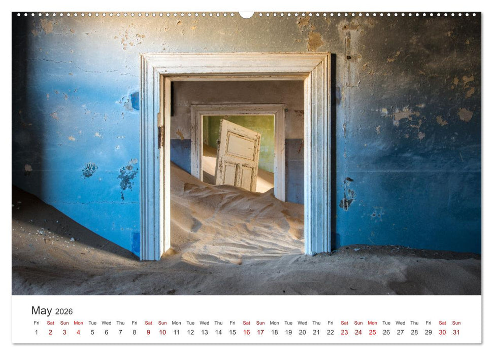 Kolmanskop Sand storm in town (CALVENDO Monthly Calendar 2026)